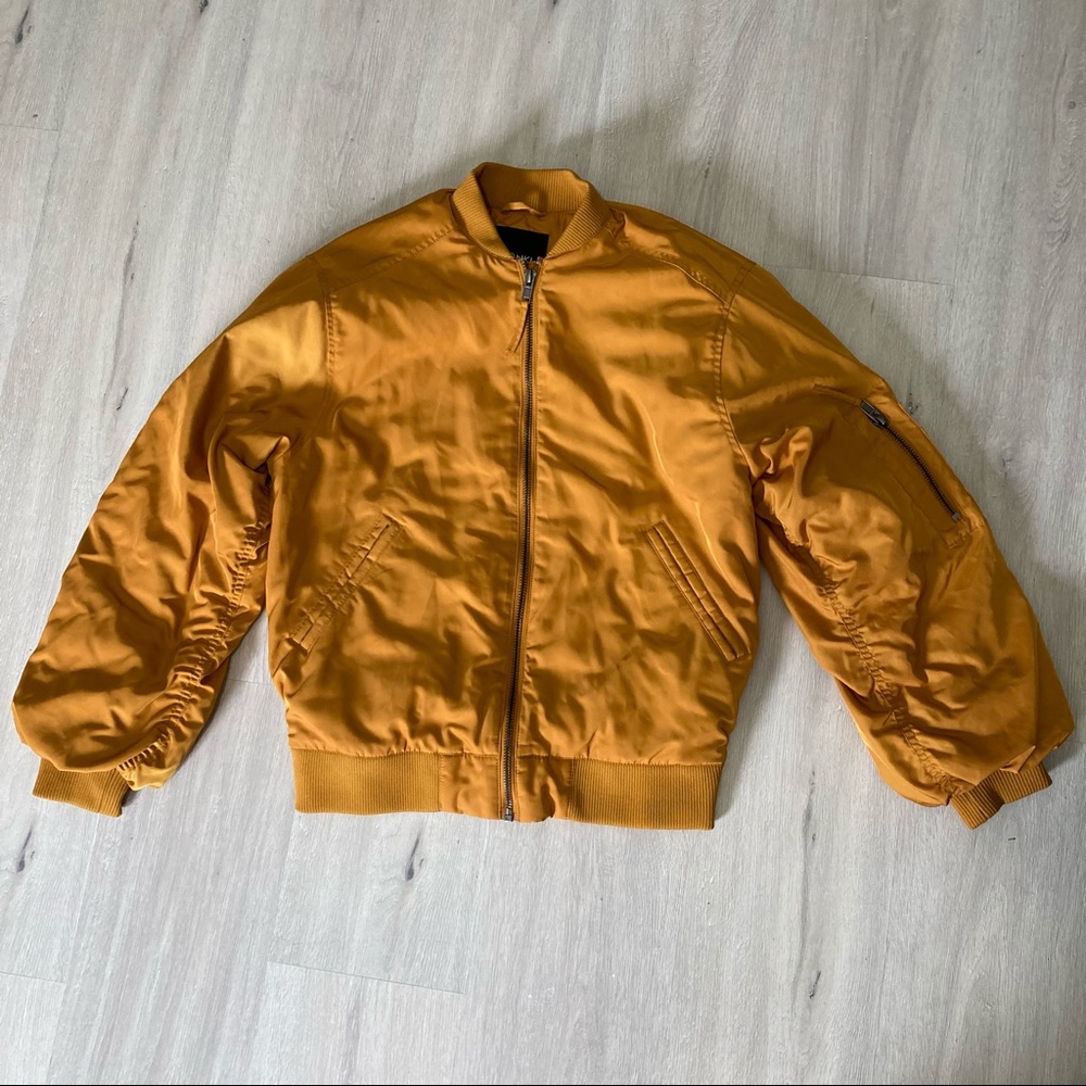 Gold bomber jacket (never worn)